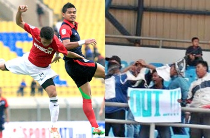 Bambang Pamungkas Dipuji, Fans Jemur Celana Dalam di Laga PBR vs Sriwijaya FC