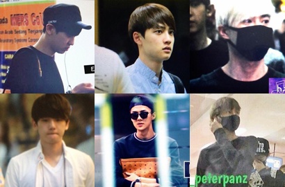 Fans Antusias Sambut Kedatangan EXO di Jakarta