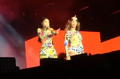 Nicki Minaj Kejutkan Fans Duet Bareng Beyonce di Konser 'On The Run'
