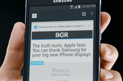 Samsung Sebut iPhone 6 Tiru Layar Besar Galaxy Note