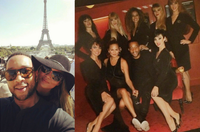 John Legend dan Istri Rayakan Ultah Pernikahan Pertama di Paris