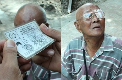 Kisah Sedih Veteran Perang Kini Jadi Tukang Timbang Badan Keliling