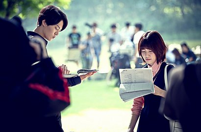 Intip Joo Won dan Shim Eun Kyung Syuting 'Tomorrow Cantabile'