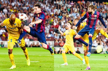 Duet Cantik Messi dan Gerard Pique Antar Barcelona Jawara Liga Champions