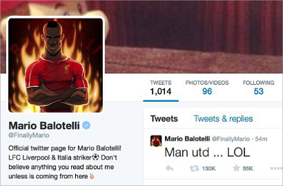 Polisi Perkarakan Ejekan Rasis pada Mario Balotelli di Twitter