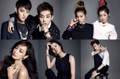 EXO, Victoria f(x), Go Ara, Red Velvet Hiasi Bazaar Edisi Oktober