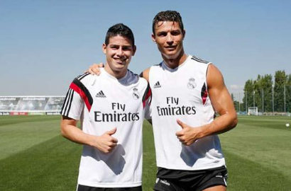 Digosipkan Media, Cristiano Ronaldo Kini Tak Usir James Rodriguez