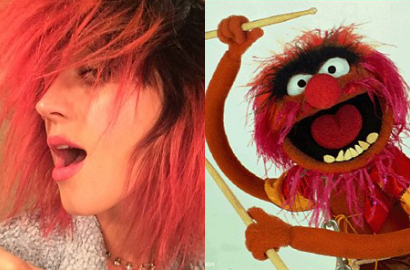 Katy Perry Pamer Rambut Merah Baru Mirip Boneka 'The Muppet'