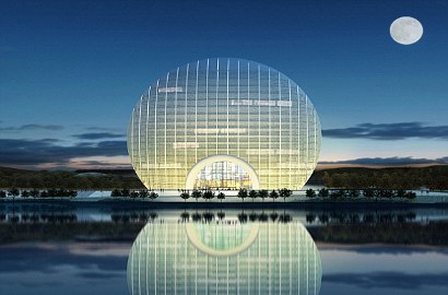 Uniknya Hotel di Beijing Bentuk Matahari Terbit