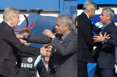 Arsene Wenger Dorong Jose Mourinho di Laga Arsenal vs Chelsea