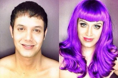Wah, Hanya Pakai Make Up Bisa Sangat Mirip Katy Perry Cs
