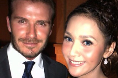 Maia Estianty Pamer Foto Serasi dengan David Beckham