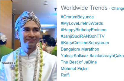 Resmi Menikah, Raffi Ahmad dan Nagita Slavina Jadi Trending Topik Dunia