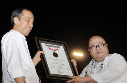 Syukuran Rakyat Pelantikan Presiden Jokowi Cetak Rekor MURI