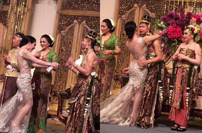 Netter Marah Syahrini Peluk Raffi Ahmad dan Pakai Gaun Transparan