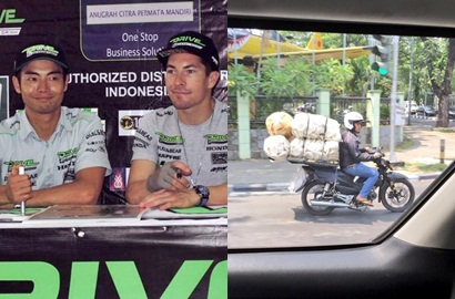 Nicky Hayden Takjub Lihat Banyak Pengendara Motor di Jakarta