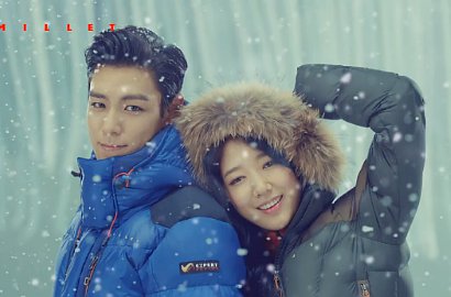 T.O.P Hangatkan Tubuh Park Shin Hye di Iklan Fashion