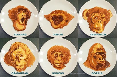 Kerennya Pancake Berbentuk Macam-Macam Monyet Ini