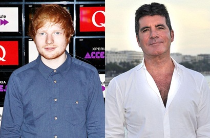 Ed Sheeran SMS Simon Cowell Dukung Kontestan 'X Factor'