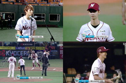 Member VIXX Jadi Pelempar dan Nyanyi Lagu Nasional di Pertandingan Baseball