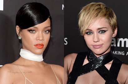 Miley Cyrus dan Rihanna Tampil Super Seksi untuk Acara Amal