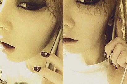 Tae Yeon SNSD Ikut Rayakan Halloween dengan Make Up Seram
