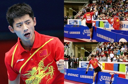 Tendang Papan Iklan, Juara Tenis Meja Zhang Jike Gagal Terima Ratusan Juta