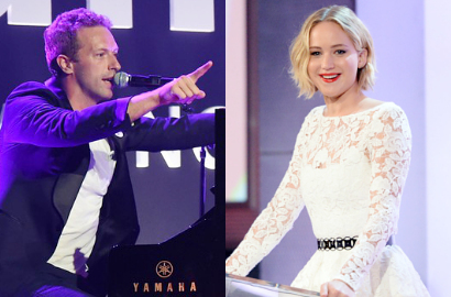 Belum Putus, Chris Martin Bakal Temani Jennifer Lawrence ke Premiere 'Mockingjay'