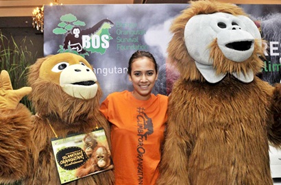Nadine Alexandra Tunjukkan Kepedulian Terhadap Orang Utan
