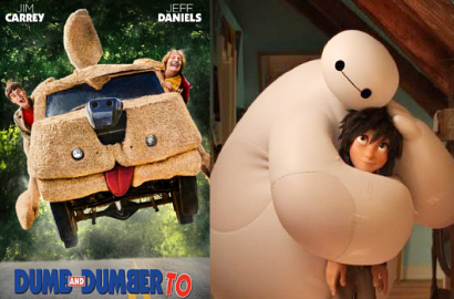 'Dumb and Dumber To' Kalahkan 'Big Hero 6' di Puncak Box Office