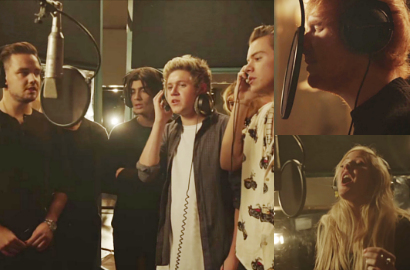 Ed Sheeran, Ellie Goulding, Niall Horan Canggung di Video Amal untuk Ebola