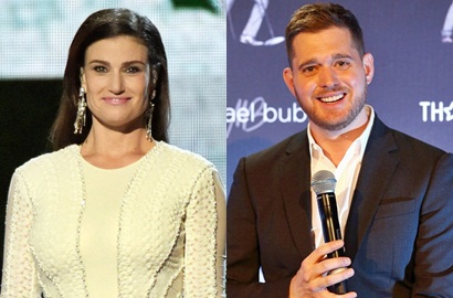 Duet Manis Idina Menzel dan Michael Buble di MV 'Baby It's Cold Outside'