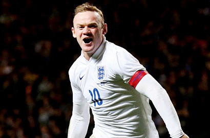 Serunya Aksi Selebrasi Akrobatik Ala Wayne Rooney