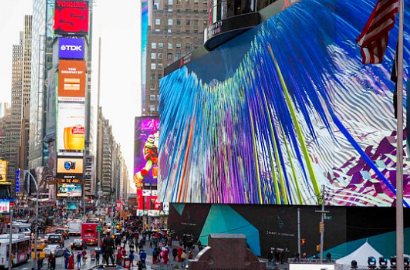 Google Pasang Iklan Billboard 'Pintar' Terbesar di Times Square