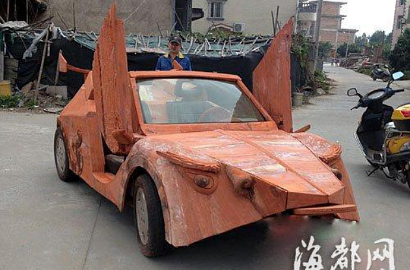 Wah, Ada Lamborghini Terbuat dari Kayu Mahoni