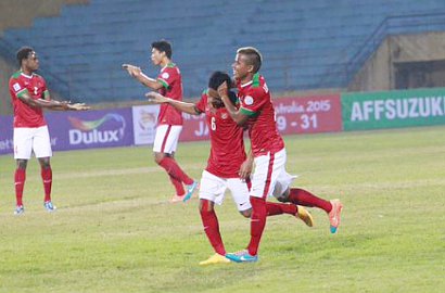 Lawan Laos di AFF, Evan Dimas Sukses Bikin Gol Perdana untuk Timnas