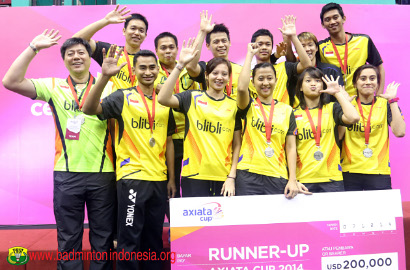 Tim Bulutangkis Indonesia Kalah Tipis dari Thailand di Final Axiata Cup