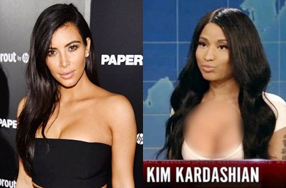 Nicki Minaj Bikin Heboh dengan Tiru Gaya Kim Kardashian