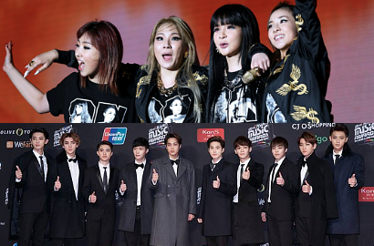 2NE1 dan EXO Masuk Daftar World Album Artist Billboard