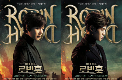 Poster Karakter Kyuhyun SuJu dan Yoseob Beast di Musikal 'Robin Hood' Dirilis