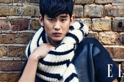 Kim Soo Hyun Peluk Model Bule di Cover Majalah Elle