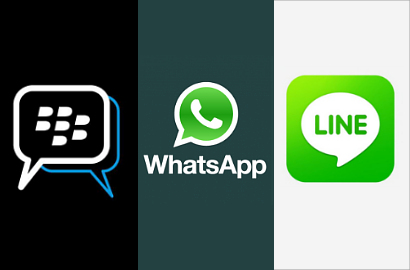 BBM, WhatsApp dan LINE Jadi Aplikasi Chat Terpanas 2014