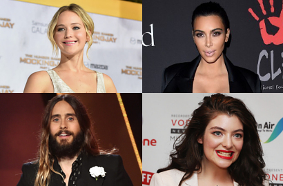 Jennifer Lawrence-Kim K Masuk 10 Artis Terpopuler Google 2014