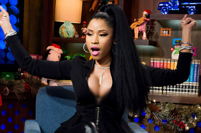 Waduh, Payudara Nicki Minaj Ngintip di Acara Talk Show