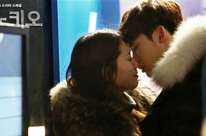 Begini Lee Jong Suk-Park Shin Hye Saat Syuting Ciuman Sambil Nangis