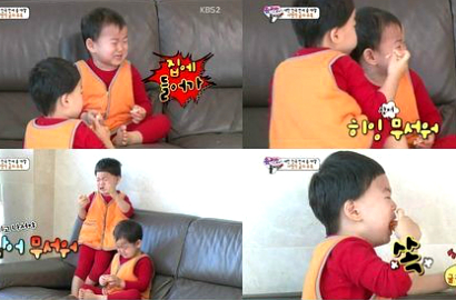 Lucunya Triplet Makan Sambil Ketakutan di 'Superman is Back'
