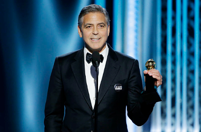 George Clooney Beri Pidato Romantis untuk Istri di Golden Globe 2015
