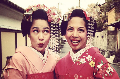 Intip Cantiknya Dian Sastro Dandan Jadi Geisha di Jepang