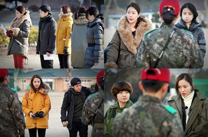 Amber f(x) cs Latihan Militer di Cuaca Dingin untuk 'Real Men'