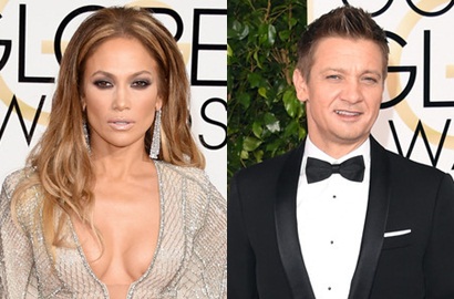 Baru Melajang, Jeremy Renner Sudah Intip Belahan Dada Jennifer Lopez